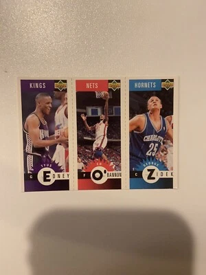 1996-97 COLLECTOR'S CHOICE MINI-CARDS GOLD ZIDEK ED O'BANNON EDNEY #M10 M53 M71 - Image 1 of 2