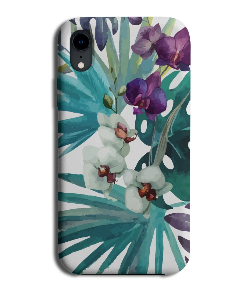 Flowery Stencils Phone Case Cover Floral Palm Tree Leaves Leaf Orchid H008 — 第 1/1 张图片