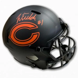 Chicago Bears Justin Fields handsignierter signierter Eclipse Helm - Beckett - Bild 1 von 1