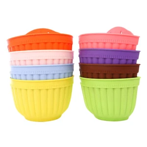  Colorful Hanging Flower Pot Wall Planter Plastic Flowerpot Balcony - Picture 1 of 12