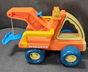 Vintage 1987 BUDDY L "My First Buddys" TOW TRUCK WRECKER hauler 80s toy car - Picture 1 of 8