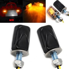 2pcs 12V 6LED Motorcycle Mini Turn Signal Light Blinker Indicator Lamp Amber