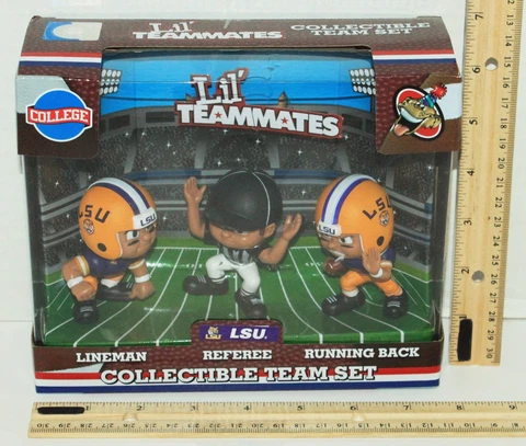 Damaged Box - Lil Teammates Football LSU Tigers Louisiana State  2.5" Toy Figure Cover