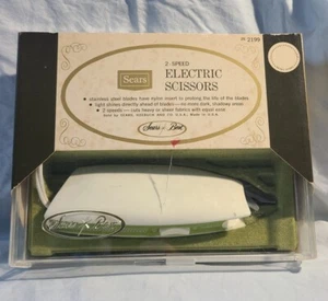 Vintage Sears Best 2 Speed Electric Scissors Original Case and Packaging - Picture 1 of 6