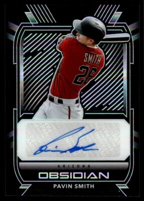 2021 Panini Chronicles Obsidian Auto Pavin Smith Auto Arizona Diamondbacks #O-PS - Image 1 of 2