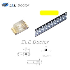 1000PCS SMD SMT 0402 (1005) LED Yellow Light Emitting Diodes Super Bright Chip