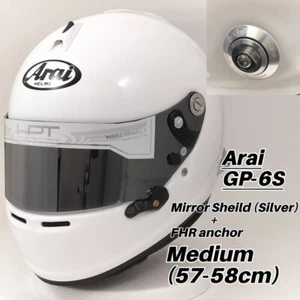 ARAI Helmet GP6S with shield and anchor Auto Racing sold by "Helmet Paint Tokyo" - Picture 1 of 3