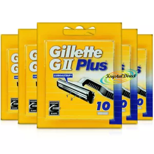 5x Gillette G2 Plus Pack of 10 Replacement Razor Comfort Blades 100% Genuine - Picture 1 of 1