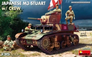 MINIART MODELS 1/35 WWII Japanese M3 Stuart Tank w/5 Crew Model Kit MIA35454 - Picture 1 of 1