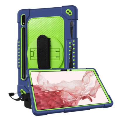 Funda resistente a prueba de golpes para Samsung Tab S7/S7+/S8/S8+ - Soporte y correa Foto 1 de 2