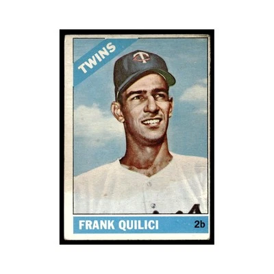 Frank Quilici Rookie 1966 Topps (damaged) #207 Minnesota Twins Poor - Image 1 of 3