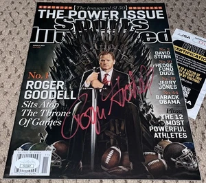 ROGER GOODELL SIGNED SPORTS ILLUSTRATED MAGAZINE AUTOGRAPH JSA NFL FOOTBALL - Picture 1 of 1