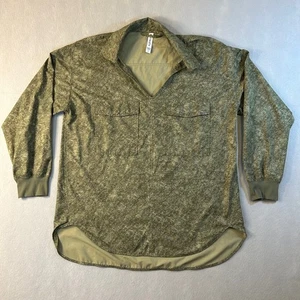 Athleta Zuma Tunika Top Damen L oliv Reptil Schlangenmuster Taschen Outdoor - Bild 1 von 11