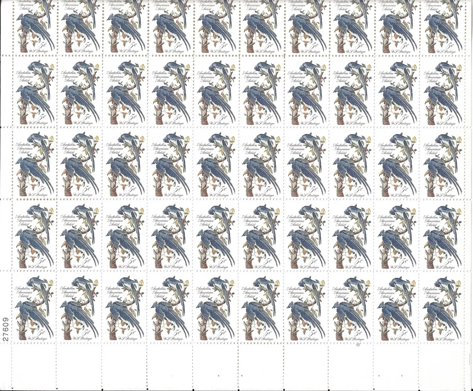 1241 COLUMBIA JAY  FULL SHEET  VF MNH (SH124`) - Image 1 of 1