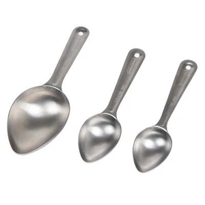 Stainless Steel 3-Piece Measuring Scoops - Picture 1 of 4