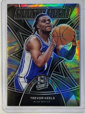 2022 Panini Chronicles Draft Picks #RA-TKE Trevor Keels Rookie Aura Silver Prizm - Image 1 of 2
