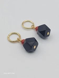 2 Azabaches Originales 100% L Tamaño Pequeño Con Coral - Imagen 1 de 15
