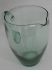 Vintage Retro Green  Glass Jug 18cm