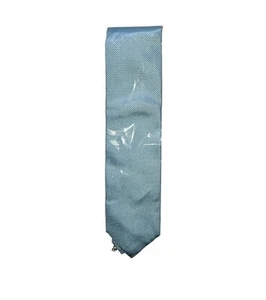Herren FRANGI Premium KRAWATTENHALTER italienische SEIDE blau Pin Spot Krawatte 142 cm 56" *Neu mit Etikett* - Bild 1 von 7