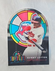 1996 Leaf Studio Stained Glass Kenny Lofton #12 NM/MT CLEVELAND INDIANS