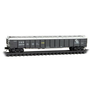 N Micro Trains 106 00 036 C&O Chesapeake & Ohio 50' Steel Side Gondola #362734 - Picture 1 of 1