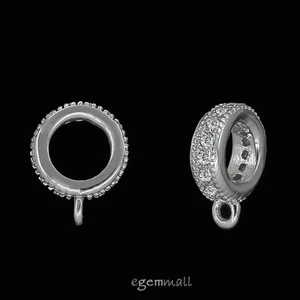 1 Stck. Sterlingsilber CZ Anhänger Charm Verbinder Schieber Perle #99072 - Bild 1 von 2