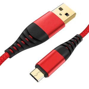 Neuf 1m Luxe Nylon Micro USB Rapide Charge Rapide 3.0 3A Câble Données #911 - Photo 1 sur 6