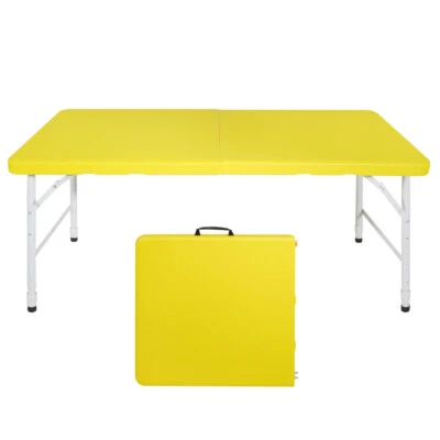 Mesa Plegable 4 Pies,Ideal para Camping y Actividades al Aire Libre,135KG Máx.,3 Colores Foto 1 de 4