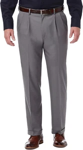 Men'S Premium Comfort Classic Fit Pleat Front Dress Pant (Regular and Big & Tall - Picture 1 of 12