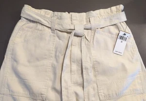 Nuevo Polo Ralph Lauren Lino Algodón Cinturón Elástico Pantalones Para Correr Crema Para Mujer 31 - Imagen 1 de 10