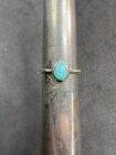 1.3g VTG Sterling Silver 925 Turquoise Ring Size 6.5 Jewelry lot M