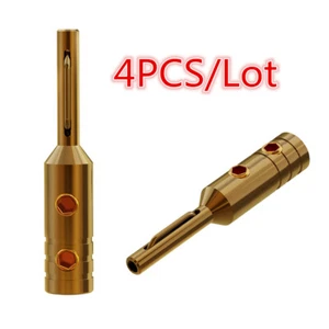Enchufes de altavoz conector terminal conector de terminal de audio dorado/rodio/cobre puro de cobre de alta fidelidad - Imagen 1 de 22