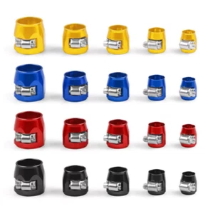 Abrazadera de acabado de manguera hexagonal 4/6/8/10/12/14/16AN banda de tornillo accesorios de cubierta de extremo de manguera - Imagen 1 de 17