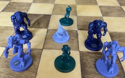 Halo Interactive Strategy Board Game Replacement Base Pieces Lot of 7 Figures - Image 1 of 3