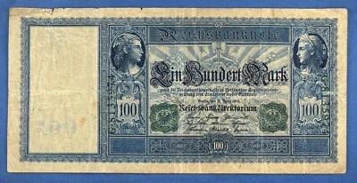 Germany 1910 - 100 Marks -  P-43a - Green Seals - Economical Grade - Image 1 of 2