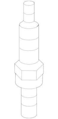 Bujía de encendido original Nissan Versa 2009-2011 base motor gasolina 22401-ED71B Foto 1 de 2