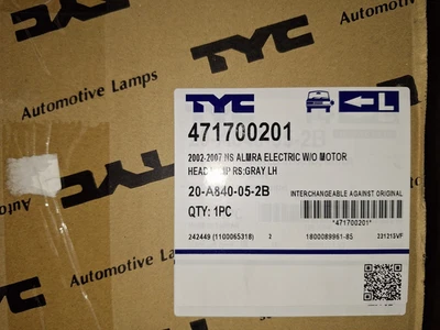 Nissan Almera - Headlight Unit - Passenger/Near Side - New and Boxed - Image 1 of 4