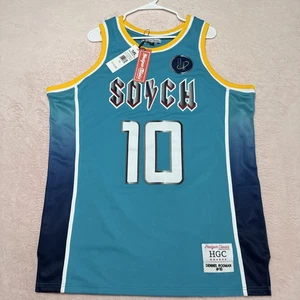 NWT Men's XL Headgear Dennis Rodman Teal South Oak Hill Cliff High School Jersey - Picture 1 of 11