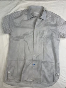 Ermenegildo Zegna Herren Hemd 16,5 Geometrisch Kurzarm Knopfleiste A030525 - Bild 1 von 5