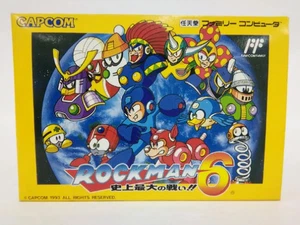 ROCKMAN 6 Megaman Nintendo Famicom FC Japan Import Free shipping FedEx DHL - Picture 1 of 9