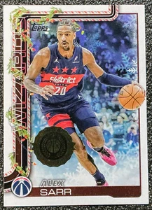 Alex Sarr 2025-26 Topps Holiday #H75 All-Rookie Team - Wizards - Picture 1 of 2