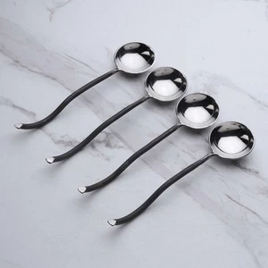 INOX Twig Sugar Spoon 4 Pc. Set Black - Picture 1 of 3