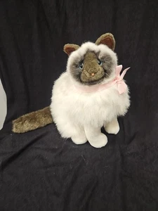 Schöne Vintage Douglas Kuscheltiere Birman balinesische Himalaya Katze Plüsch 12 Zoll  - Bild 1 von 10
