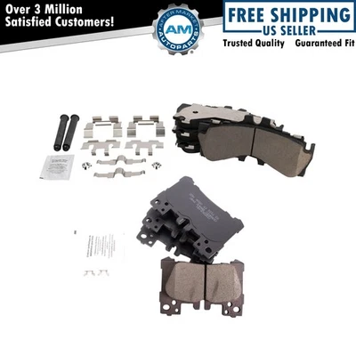 Brake Pads Ceramic Fits 2018-2019 Lexus LC500 LC500h LS500 2019 LS500h - Image 1 of 4