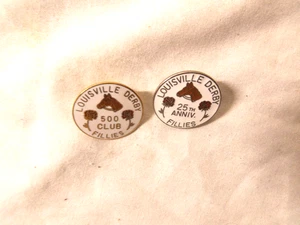 Vintage Louisville Derby Fillies 500 & 25th Anniversity Anstecknadel Pferderennen - Bild 1 von 2