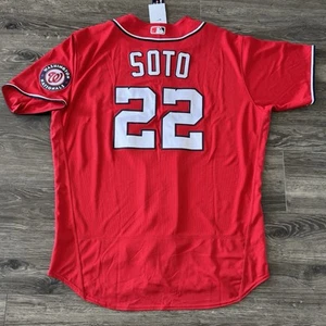 Nike Authentic Juan Soto Washington Nationals MLB Jersey Red Alternate 52 XXL - Picture 1 of 10