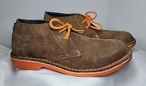 Veldskoen Heritage Brown Chukka Orange Soles Lace Up Boots Mens US 7 Women's 9 - Picture 1 of 5