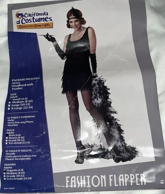 California Costumes Fashion Flapper 1920's Women's Small 6-8 - Image 1 of 4