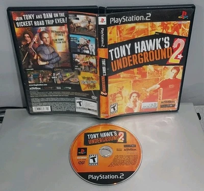 PS2: Tony Hawk's Underground 2 (Sony PlayStation 2, 2004) Black Label No Manual - Image 1 of 4