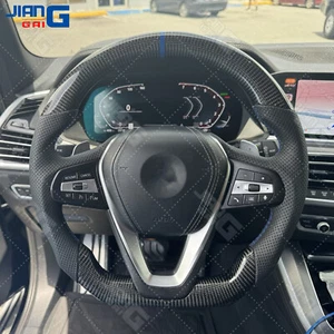 Carbon Fiber Steering Wheel Fit BMW G20 G30 X7 G05 X5 X6 G30 G80 No Heated - Picture 1 of 13